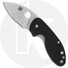 Spyderco C246GP Insistent Knife - 2.48 Inch Drop Point - Black G10 - Liner Lock