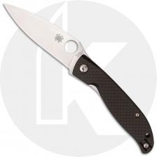 Spyderco Mantra 4 C274CFP Knife - Satin 8Cr13MoV Drop Point - Carbon Fiber/G10 Laminate