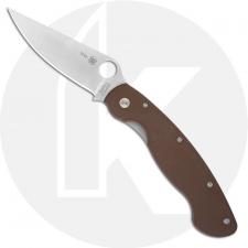 Spyderco Military C36GPBNXHP - 2011 Sprint Run - CTS XHP Steel - Brown G10 - Serial Numbered - BNIB