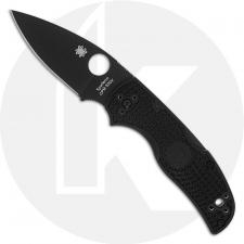 Spyderco Native 5 FRN Knife C41PBBK5 Black DLC Plain Edge Blade Black FRN Lock Back USA Made