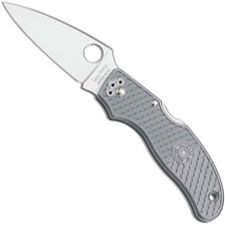 Spyderco Calypso Jr Knife C52FPGYE 2018 Super Blue Sprint Run with Gray FRN Handle