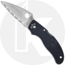 Spyderco Calypso Jr Lightweight C52SBK - Serrated VG-10 - Black FRN - Discontinued Item - Serial Numbered - BNIB - 1999