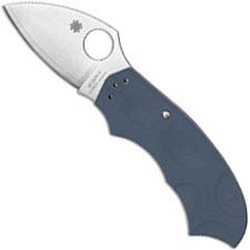 Spyderco C64PBLE Meerkat Knife Sprint Run, V-Toku2 SUS410 Blade, Blue Gray FRN Handle with Phantom Lock