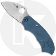 Spyderco Meerkat Knife - C64JPBG - VG10 Drop Point - Blue / Gray FRN - Sprint Run - Discontinued Item - Serial # - BNIB