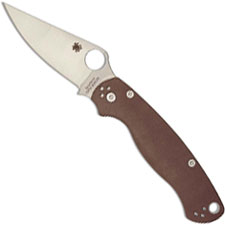 Spyderco Para Military 2 C81GPBN2 Limited CPM S35VN Blade Earth Brown G10 Handle USA Made