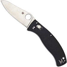 Spyderco C82GP3 D Allara 3 Knife, 3.4 Inch CPM S30V Blade, Black G10 Handle with Ball Bearing Lock - Discontinued Item √ Seria