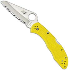 Spyderco Salt 2 C88SYL2 - Serrated H-1 - Yellow FRN - Discontinued Item - Serial Numbered - BNIB - 2017