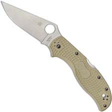 Spyderco Stretch Knife C90FPIV2 Sprint Run - VG-10 Straight Spine Blade - Ivory FRN Handle - Made in Japan