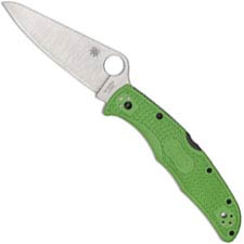 Spyderco Pacific Salt 2 Knife - C91FPGR2 - LC200N Drop Point - Green FRN - Lock Back