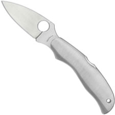 Spyderco Kopa Knife C92P 2018 Sprint Run Leaf Blade with Stainless Steel Handle