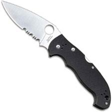 Spyderco Manix Knife - C95GPS Part Serrated - Discontinued Item - Serial # - BNIB - Circa 2004