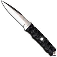 Spyderco Kumo Knife - FB11P - VG-10 Drop Point - Black Cord Wrap over Stingray Skin - Kydex Sheath with Tek-Lok - Discontinued I