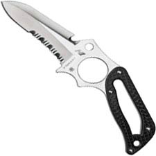 Spyderco Caspian Salt Knife - FB21PSBK - Part Serrated H-1 with Black FRN - Discontinued Item - Serial # - BNIB