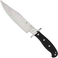 Spyderco Respect Knife FB44GP Sal Glesser Bowie Style Fixed Blade Black G10 Handle USA Made