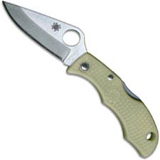 Spyderco Ladybug 3 Knife LPGITD3 - Saber Ground VG10 - Glow in the Dark FRN