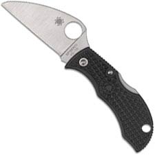 Spyderco Manbug Lightweight Knife - MBKWP - VG-10 Wharncliffe - Black FRN - Lock Back