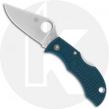 Spyderco Manbug Lightweight K390 - MFPK390 - K390 Drop Point - Blue FRN - Lock Back