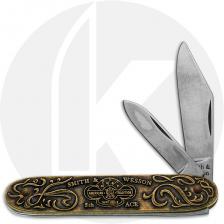 Smith & Wesson 5th Ace Knife - Carbon Steel Blades - Cast Bronze - Discontinued - BNIB