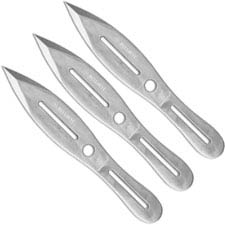 Smith and Wesson Throwing Knives - 3 Piece Set - 10 Inches Overall - Satin Finish