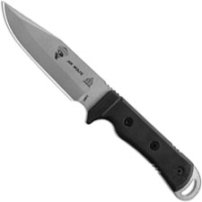 TOPS Knives Air Wolfe Knife AIR-01 - Tactical Gray 1095 Clip Point - Black G10