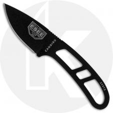 ESEE Knives Candiru CAN-B-E Black Drop Point Neck Knife - Black Molded Sheath