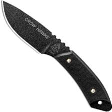 TOPS Knives Crow Hawke CRH-01 - Black 1095 Hunters Point - Black G10 - USA Made