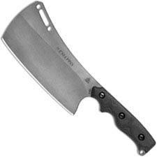 TOPS Knives El Chappo Cleaver ECHA-01 - Acid Raid 1095 - Black Canvas Micarta - USA Made