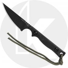 TOPS Knives Street Scalpel 2.0 SSS-02 - Black Traction Coat 1095 - Black Micarta