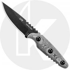 TOPS Knives UTE Knife UTE-02 - Black Traction Coat 1095 - Black Micarta