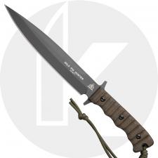 TOPS Knives Wild Pig Hunter WPH-04 - Sniper Grey 1095 - Green Micarta