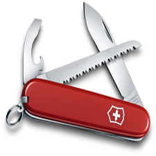 Victorinox Walker 0.2313US2 Swiss Army Knife 9 Function Red Pocket Knife Made in Switzerland