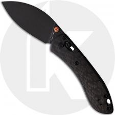 Vosteed Mini Nightshade Crossbar Lock A0202 Knife - Black Stonewash S35VN Shilin Cutter - Carbon Fiber