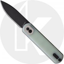 Vosteed Corgi Trek Lock A0710 Knife - Black Stonewash 14C28N Drop Point - Jade G10