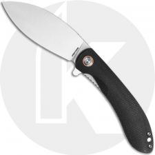 Vosteed Nightshade LT NSLT-NTMK Knife - Nitro-V Shilin Cutter - Black Micarta - Flipper