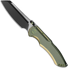 WE Knife 620I EDC Black and Satin Clip Point Blade Bronze Ti Frame Lock Folder