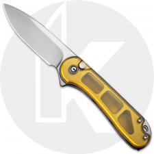 CIVIVI Elementum II C18062P-7 Knife - Satin Nitro-V - Polished Ultem - Flipper Folder