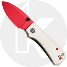 CIVIVI Baby Banter C19068S-7 Knife - Red Nitro V - Ivory G10