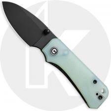 CIVIVI Baby Banter C19068S-8 Knife - Black Nitro V - Jade G10