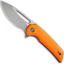 CIVIVI Odium Knife C2010B - Stonewash D2 Drop Point - Orange G10 - Liner Lock Flipper Folder