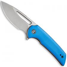 CIVIVI Odium Knife C2010C - Stonewash D2 Drop Point - Blue G10 - Liner Lock Flipper Folder