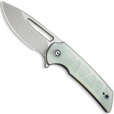CIVIVI Odium Knife C2010F - Stonewash D2 Drop Point - Natural G10 - Liner Lock Flipper Folder