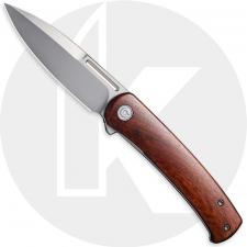 CIVIVI Cetos C21025B-4 Knife - Bead Blasted 14C28N - Cuibourtia Wood / Stainless Steel - Flipper