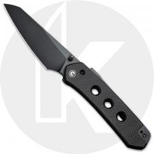 CIVIVI Vision FG C22036-1 Knife - Black Nitro-V Reverse Tanto  - Black G10