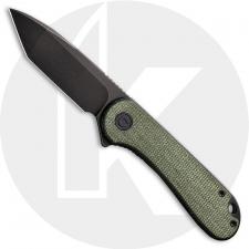 CIVIVI Elementum C907T-E - Black Stonewash D2 Tanto - Green Micarta - Liner Lock - Flipper Folder