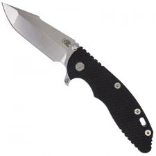 Rick Hinderer Knives SKINNY XM-18 3.5 Inch Knife - Harpoon Spanto - Stonewash - 20CV - Tri Way Pivot - Black G-10
