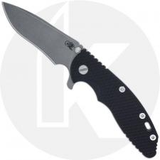 Hinderer Knives XM-18 3.5 Inch Knife - Recurve - Working Finish - 20CV - Tri Way Pivot - Black G-10