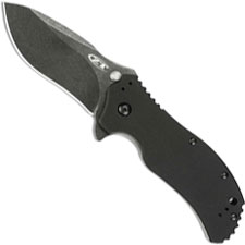 Zero Tolerance 0350BW Knife Ken Onion Blackwash Blade Black G10 Assisted FolderK USA Made