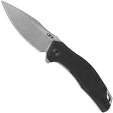 Zero Tolerance 0357 - Working Finish CPM 20CV Drop Point - Black G10 - SpeedSafe Assist - Flipper Knife - USA Made