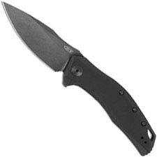 Zero Tolerance 0357BW - BlackWash CPM 20CV Drop Point - Black G10 - SpeedSafe Assist - Flipper Knife - USA Made