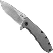 Zero Tolerance 0562TI Knife Rick Hinderer EDC Flipper Folder Stonewash Titanium with KVT Opening